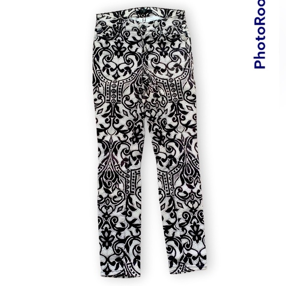 7 For All Mankind Patterned Jeans size 24 - Picture 1 of 13